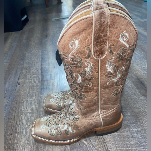 New Shayanne TPU 11 IN square toe Verbena western boot size 7B - Picture 4 of 10